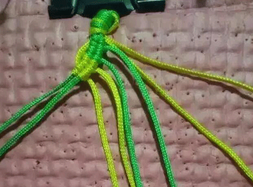 编织绳手链制作2